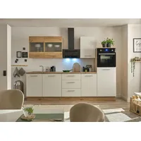 Stella Trading Küchenzeile Capri 280 cm weiß