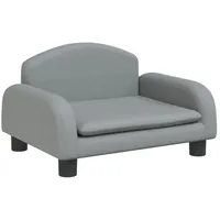 vidaXL Kindersofa Hellgrau 50x40x30 cm Stoff