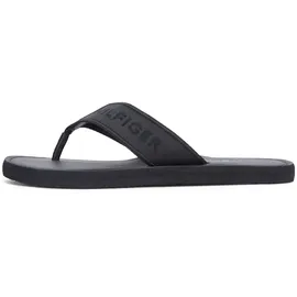 Tommy Hilfiger HILFIGER LEATHER BEACH SANDAL Herren Schwarz 44