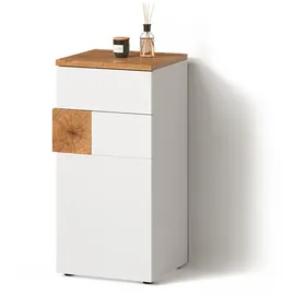 livinity® Tanaro Midischrank 40 x 84 x 37 cm Weiß