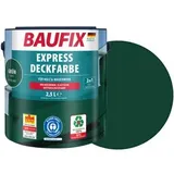 Baufix Holzfarbe Express Deckfarbe, 2,5l, innen und außen, wasserbasiert, RAL 6005 grün