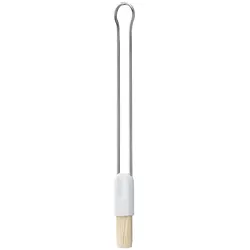 Backpinsel RÖSLE, bunt (silberfarben, weiß), L: 21cm x B: 2,8cm, Edelstahl, Naturborsten, Lebensmittelpinsel, Küchenpinsel mit Naturborsten zum Einfetten, Edelstahl 18/10