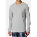 SCHIESSER Mix & Relax Long Sleeve Grau Baumwolle X-Large Herren