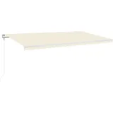 vidaXL Markise Automatisch Einziehbar 600 x 350 cm creme