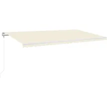 vidaXL Markise Automatisch Einziehbar 600 x 350 cm creme