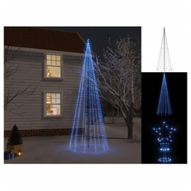 vidaXL Weihnachtsbaum mit Erdnägeln Blau 732 LEDs 500 cm
