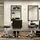 Homcom 2er-Set Salonhocker Rollhocker Drehhocker höhenverstellbar mit Rädern Kunstleder Schwarz Ø35,5x48-63cm für Friseursalons & Kosmetikstudios Aosom.de