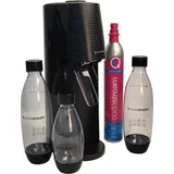 black + PET-Flache 2 l + PET-Flache 1 l + Zylinder