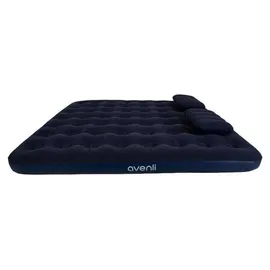Avenli Luftbett King-Size 203x183x22 cm, aufblasbares Gästebett 2–3 Personen, mit Pumpe - blau