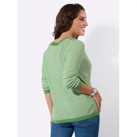 Casual Looks Langarm-Pullover apfel/ecru gemustert 50