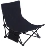 VGEBY Angelstuhl, Multifunktionale, Bequeme Unterstützung, Leichter, Tragbarer, Zusammenklappbarer Strandstuhl für Camping-Angeln (Black)