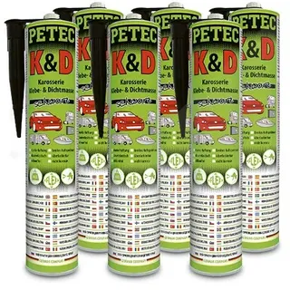 Petec Kleb- und Dichtmasse Karosserie schwarz 310ml 94730