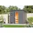 9 kW Bio-Kombiofen inkl. Steuergerät terragrau