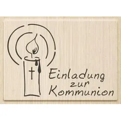 BRUNNEN 211801103 Stempel Einladung zur Kommunion