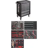 VIGOR Werkstattwagen mit Sortiment 344teilig