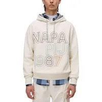 Napapijri Sweatshirt blau/orange/schwarz M