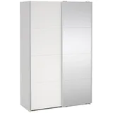 Tvilum Schiebetürenschrank Bergamo 140 x 220 x 0 cm Weiß