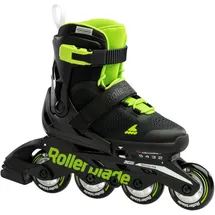 Rollerblade Microblade Inline Skates Nero/Verde 17.5