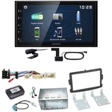 Kenwood DMX129DAB DAB+ Bluetooth USB Einbauset für Dacia Dokker Sandero