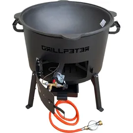 Grillpeter Utschak Nurlan Ø50 Set Kazan 22L schwarz