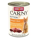 Animonda 24x 400g Carny Kitten: Geflügel & Rind Animonda Nassfutter für Katzen