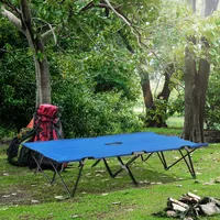Outsunny Feldbett Klappbar Blau/Schwarz