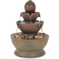 vidaXL Zimmerbrunnen mit Pumpe Polyresin