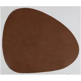 Buri 24x Platz-Set 43x37cm aus Kunstleder Esstisch dekorieren Matte Decke runde Form