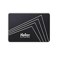 Netac SSD 2TB, SSD Festplatte Intern Sata 3.0 2,5 Zoll für Laptop, PC, Desktop, (N530S, Schwarz, 3D Nand)