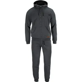Ocean Sportswear Jogginganzug "Comfort Fit", Herren, Gr. M (48/50), grau (anthrazit), angeraute Sweatware, Obermaterial: 60% Baumwolle, 40% Polyester. Kapuzenfutter: 100% Baumwolle, meliert, bequem, Sportanzüge Jogginganzug
