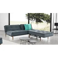 Schlafsofa Carol Kunstfaser H:82cm/B:210cm/T:91cm Blau Relaxfunktion kolonial