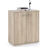 CARO-Möbel Kommode Sonoma Eiche, Holzwerkstoff, Mode, 60x70x30 cm, Wohnzimmer, Kommoden & Sideboards, Highboards