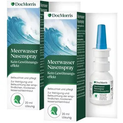 DocMorris Meerwasser Nasenspray Duo - Befeuchtung der Nasenschleimhaut, 2X20 ml