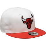 New Era Cap 9FIFTY NBA Chicago Bulls White Crown Cap, Rot, Weiss, (M, L)