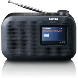 Lenco PDR-026BK - Tragbares DAB+/FM-Radio mit Bluetooth® - Schwarz