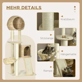 PawHut Kratzbaum 60 x 60 x 150 cm beige