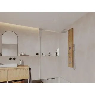 vente-unique Massage-Duschsäule - 20 x 140 cm - Bambus - SOLAL