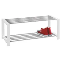 Home4You Schuhregal Weiß lackiert - 80 cm - -