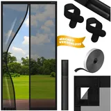 Kesser Insektenschutzplissee 90 x 210 cm Schwarz