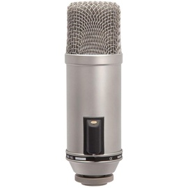 RØDE Microphones RØDE Broadcast-Kondensatormikrofon für Podcasting, Broadcast Streaming, Gaming, Musikproduktion, Gesangs- und Instrumentenaufnahmen (silber)