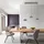 Schöner Wohnen Posh 1-flg. dimmbar 97 cm Glas grau