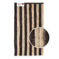 Lemodo Flauschvorhang 100 x 200 cm Braun/Beige