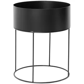 Ferm Living Plant Box rund 40 x 50 x 40 cm Schwarz