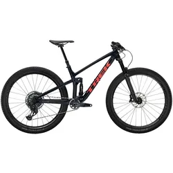 Trek Top Fuel 9.8 GX AXS Blau Modell Aktion