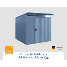 EcoStar Trend-P Typ 2,38 x 2,38 m taubenblau Einzeltür