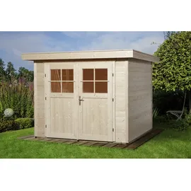 Weka Gartenhaus 227 Gr. 2  2,39 x 2,35 m naturbelassen Doppeltür