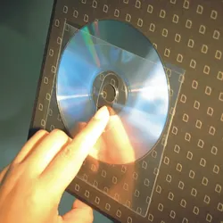 3L CD-Taschen 127x127mm transparent mit Fingerschlitz VE=10x10 Stück