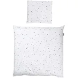 roba Babybettwäsche Weiß, Textil, Stern/Sternzeichen, Rechteckig, 80x80 cm Schlafen, Babybett-Ausstattung, Babybettwäsche
