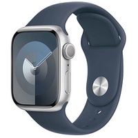 Apple Watch Series 9 41 mm Aluminium (GPS) Sportarmband S/M  silber