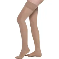 BeOnTop Kompressionsstrümpfe Damen Halterlose 140 Den - Halterlose Strümpfe Für Damen 22-23 mmHg, Strumpfhosen Damen, Strumpfhosen Für Damen, Compression Socks, Socken Damen Gambetti - Made in Italy - XL